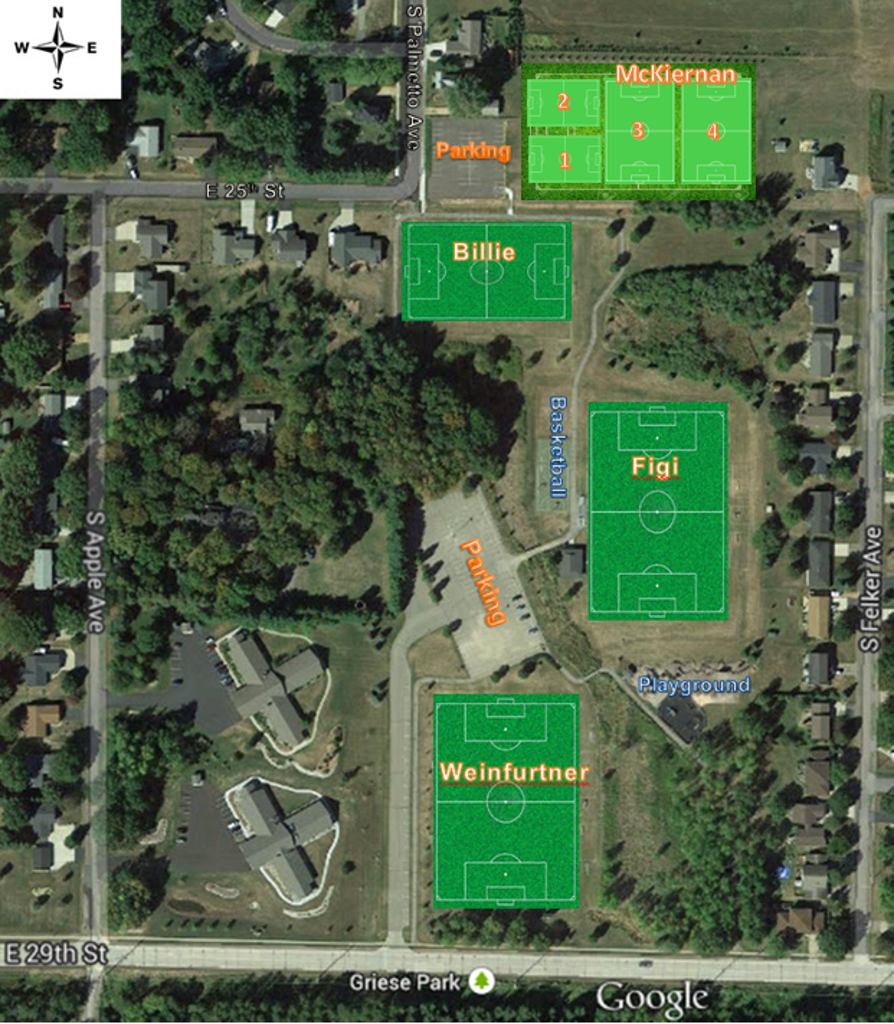 Griese Park Field Map